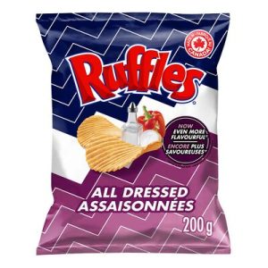 Ruffles All Dressed Chips Case 12 x 200g